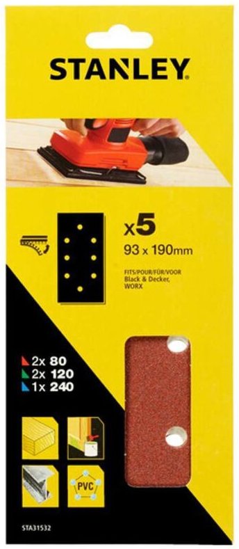 5 Blatt perforiertes Schleifpapier STY-STA31532-XJ