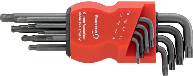 Thumbnail - FORMAT Winkelschraubendreher-Set Torx 8tlg mit Kugelkopf lange Ausführung
