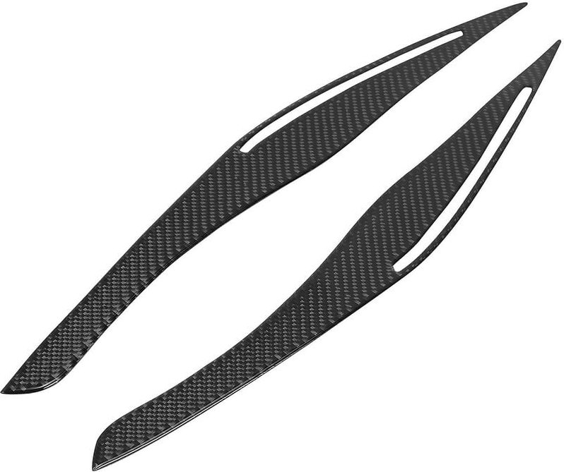 Carbon Fiber Scheinwerfer Augenlid Augenbraue Abdeckung Aufkleber Trim Für E90 E91 328i 335i 2006-2011