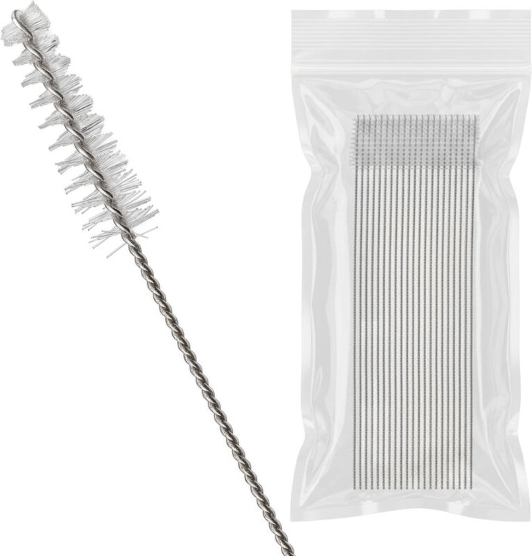 Wiltec Airbrush Reinigungsbürsten Set 20 Stück, ideal für Reinigung Airbrush Pistole, ultrafeine Borsten, korrosionsbest...