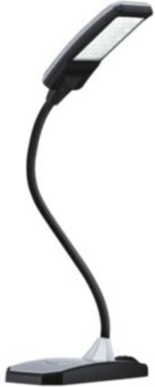 Schreibtischleuchte Ku.silber H.max.380mm Standfuß m.LED Hansa