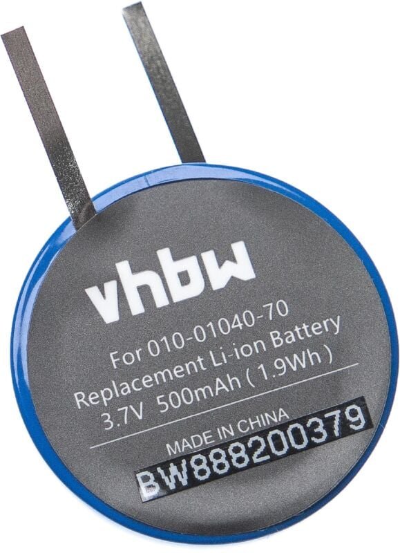 Vhbw - Akku kompatibel mit Garmin Fenix 1, 2 Smartwatch Uhr Fitnessarmband (500mAh, 3,7V, Li-Ion)