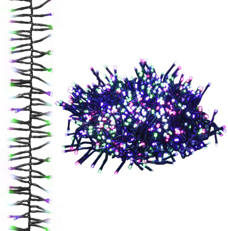 LED-Lichterkette mit 1000 LEDs Pastell Mehrfarbig 11 m pvc Vidaxl