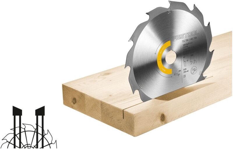 Festool Kreissägeblatt WOOD RIP CUT HW 160x1,6x20 PW12