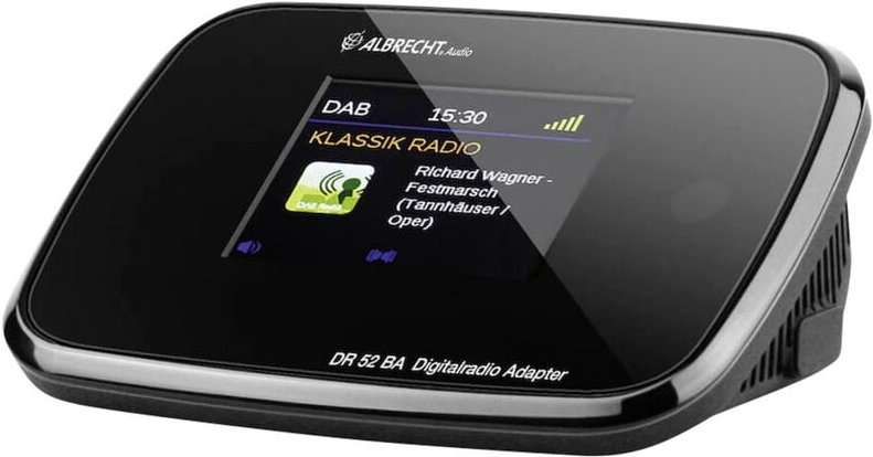 Albrecht DR 52 BA Radio-Adapter DAB+, UKW Bluetooth® Schwarz