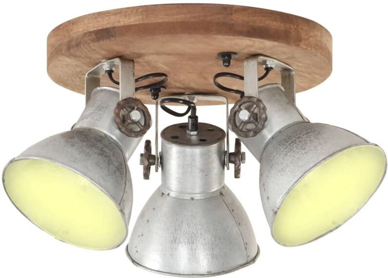 Deckenlampe Industriestil 25 W Silbern 42x27 cm E27 vidaXL53023