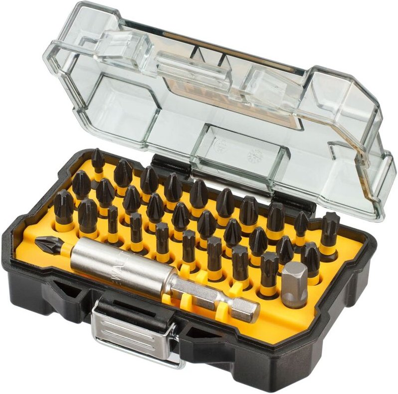 DeWalt Box de 32 Bits de Schraubendrehen de 25 mm Extreme Impact Torsion + DT70560T-QZ Birnenhalter