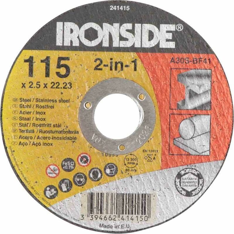 Trennscheibe für Metall 115 x 2,5 mm Bohrung 22 mm