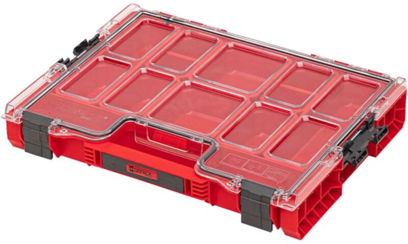System pro Organizer 200 red ultra hd stapelbar 452 x 296 x 79 mm 6 l IP54 mit 8 Inlays - Qbrick