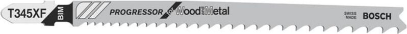 Stichsägeblatt t 345 xf Progressor for Wood and Metal, 25er-Pack - Bosch