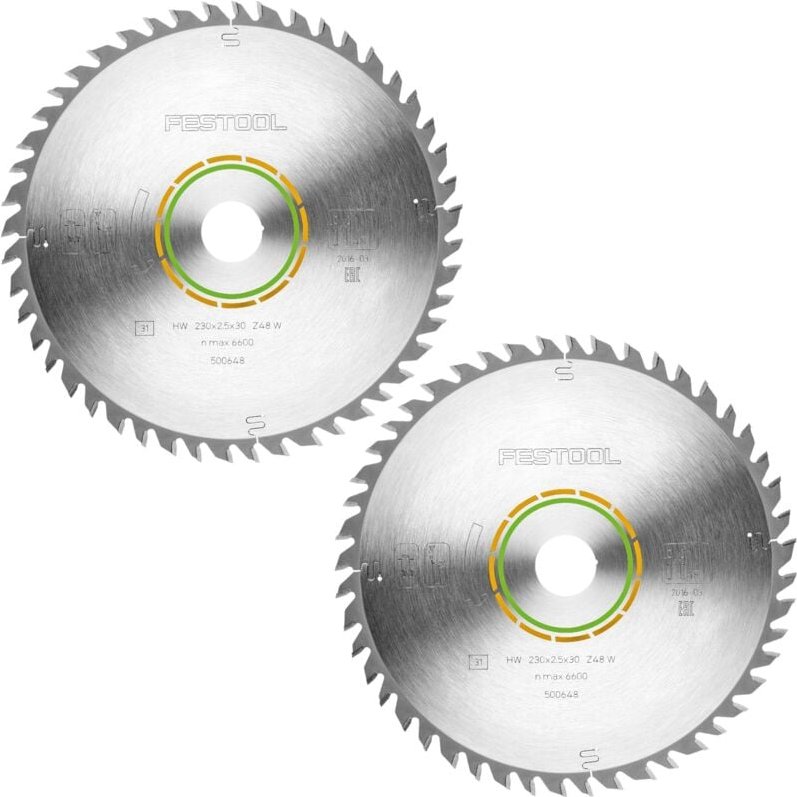 Hw 230x2,5x30 W48 Kreissägeblatt wood fine cut 2 Stk. ( 2x 500648 ) 230 x 2,5 x 30 mm 48 Zähne für Vollholz, beschichtet...