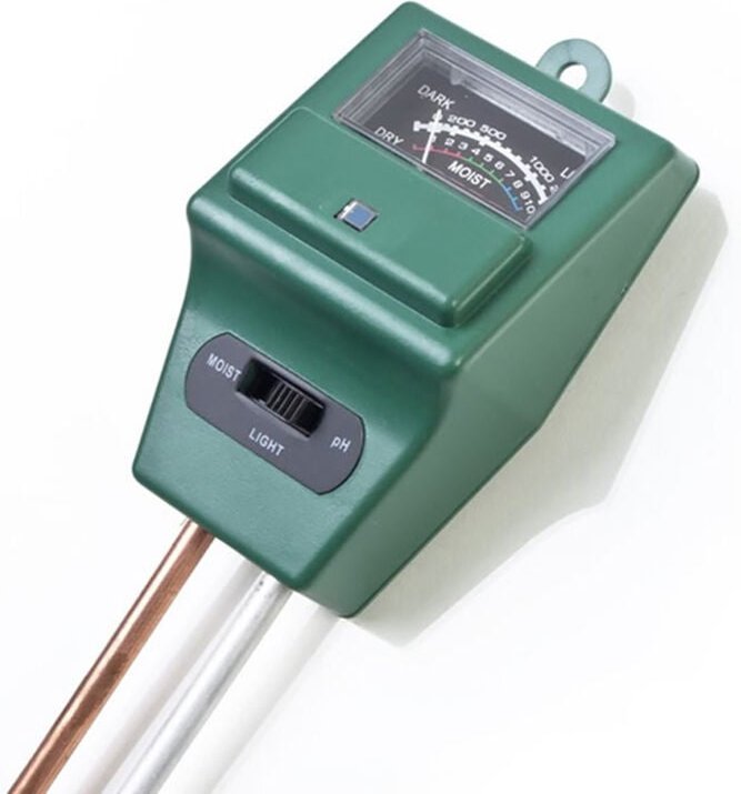 3 in 1 Boden-PH-Tester Wasserfeuchtigkeitsmesser Sonnenlichttester Pflanzenblumen Hydrokultur Digitale Analysatoren Gart...