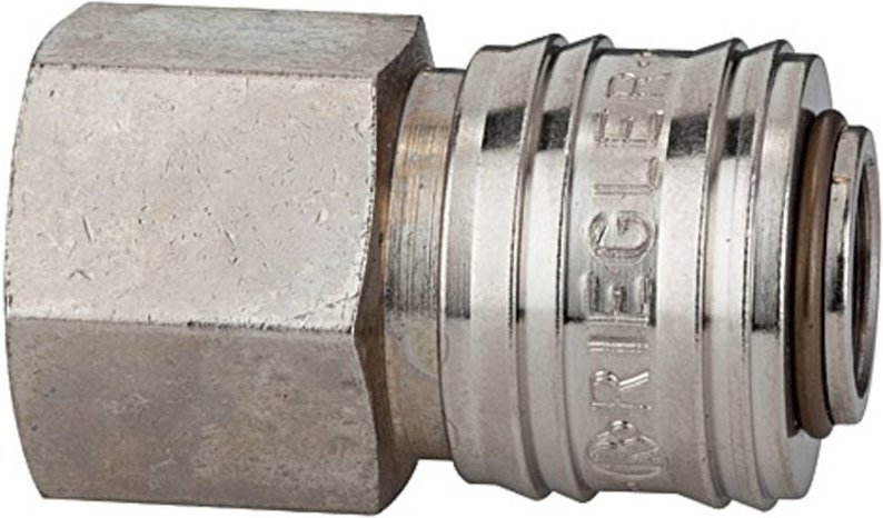 Riegler Schnellverschlusskuppl. NW 7,2 »connect line«, MS vern., G 1/4 IG