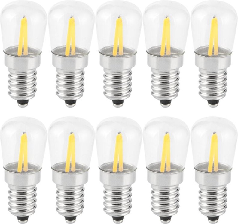Eosnow - E14 Kurzfaden-Mini-E14-LED-Glühbirne 1,5 w ac 230 v für Heim-, Auto-, Schrank- und Hotelbeleuchtung