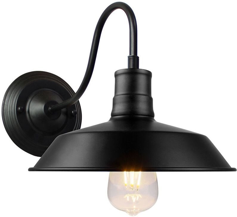 Wandleuchten Vintage, Industrielle Stil Wand Sconce mit Lampenschirm, Wandlampe Innen E27 Fassang für Esszimmer Wohnzimm...