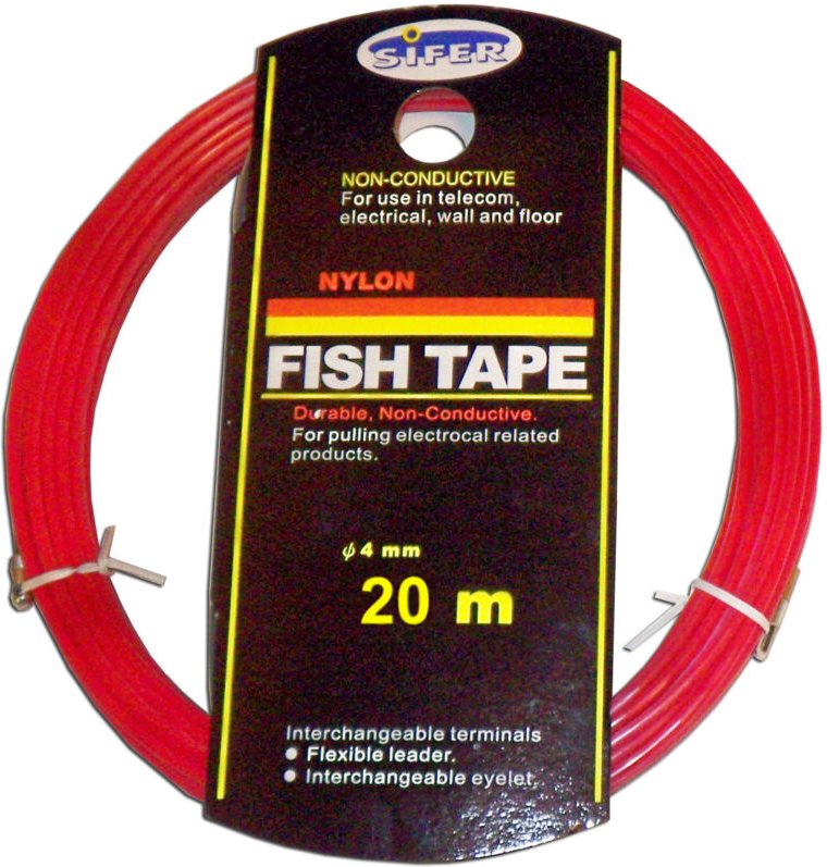 Sifer electric führung aus massivem nylon 4 mm x 20 mt