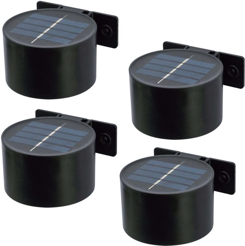 Set Mit 4 Solar Wandleuchten SPOTIK 100lm