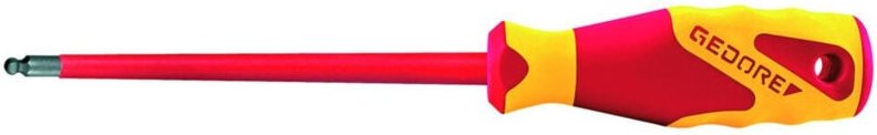 Gedore - l+ vde 2163 k 3 VDE-Schraubendreher, Kugelkopf, Innen-6-kant 3 mm