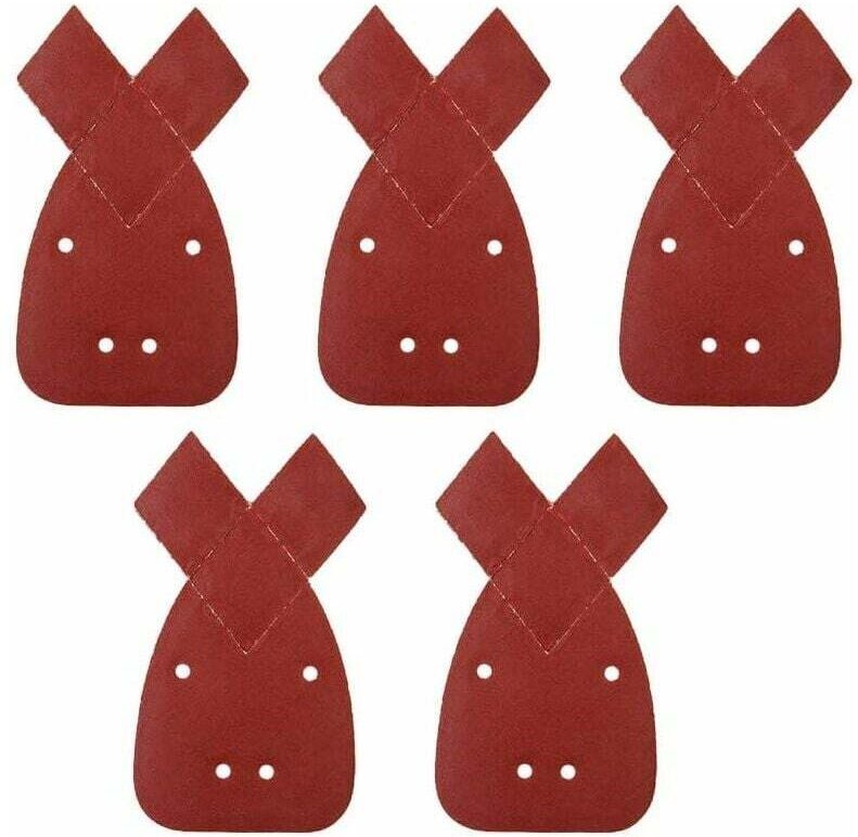 50 Blatt Schleifpapier für Schleifer, Körnung 40/60/80/120/240, für Black und Decker Detail Palm Sander - Shining House