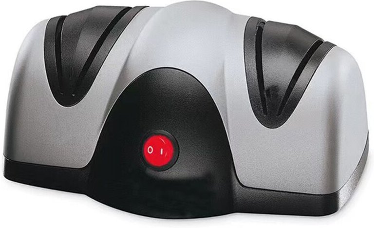 Elektrischer Küchenmesserschärfer – Zweistufiger Schärfer – Repariert, erneuert und poliert Klingen und Messer – Schwarz