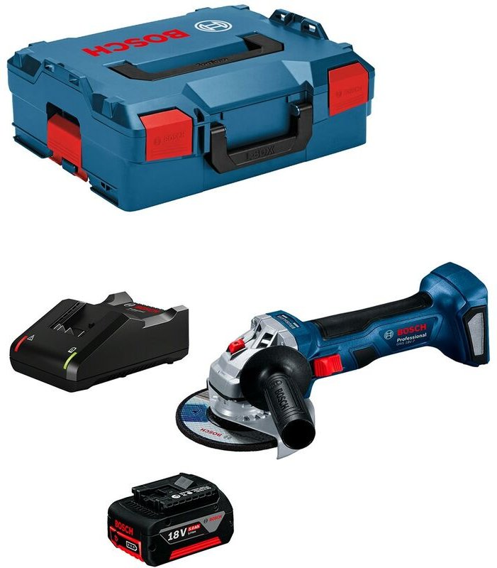 Bosch - Winkelschleifer gws 18V-7 (1 x 5,0 Ah + GAL18V-40 + L-Boxx 136)