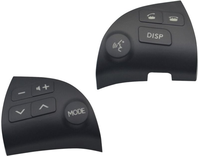 Tlily - Auto Lenkrad-Steuerschalter Audio Bluetooth Multi-Tastenabdeckung für Lexus ES350 2006-2012 84250-33190-C0