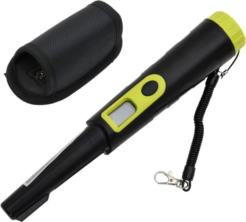 Metalldetektor-Pinpointer mit LCD-Display Schwarz und Gelb Vidaxl