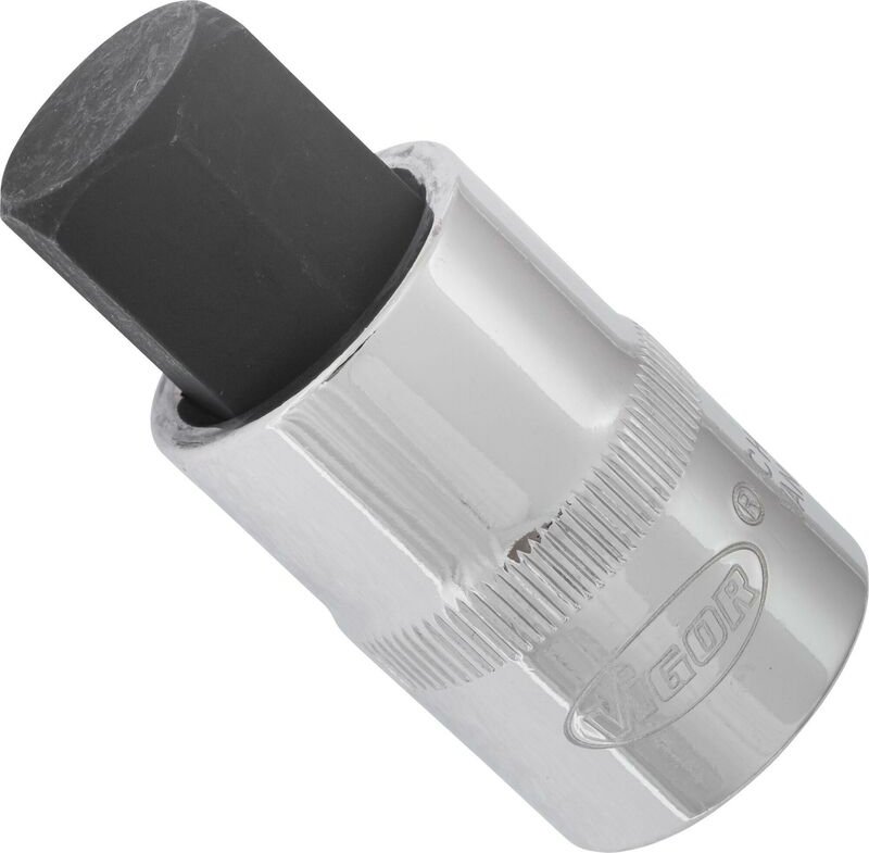 Innensechskant Schraubendreher-Einsatz ∙ V2069 ∙ 1/2 Zoll (12,5 mm) Vierkant hohl ∙ Innen Sechskant Profil ∙ sw 17 mm