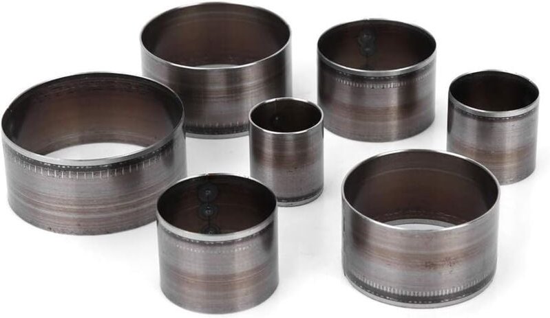 Thumbnail - Rundstanzer-Set für Lederstanzen, Set mit 7 Lederschneidwerkzeugen, Rundlocher aus Stahl, 20 mm/25 mm/30 mm/35 mm/40 mm/...