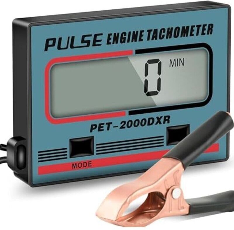Drehzahlmesser für Kettensägen, Benzinmotoren, Rasenmäher, Aufsteck-Tachometer, Fahrrad-Tachometer, drahtlose Generatore...