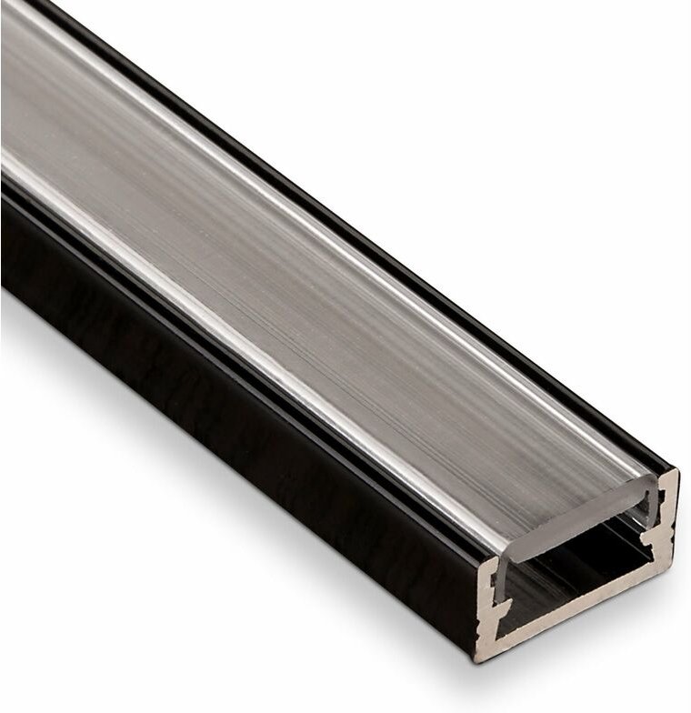 So-tech - 3er Pack - led Profil 11 Schwarz / klar 2m für led Streifen