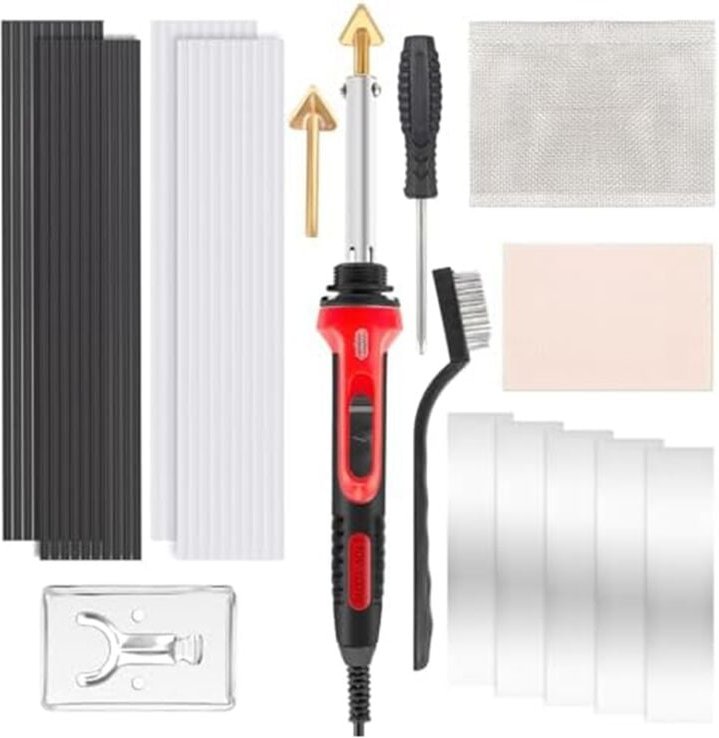 Kunststoffschweißset für die Reparatur von Autostoßstangen, schnelle Heizreparatur zum Selbermachen, Armaturenbrett, US-...
