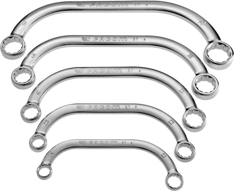 Starter- und Blockschlüssel OGV-Zwölfkant-Ringköpfe Satz im Karton, 5-tlg. - Facom
