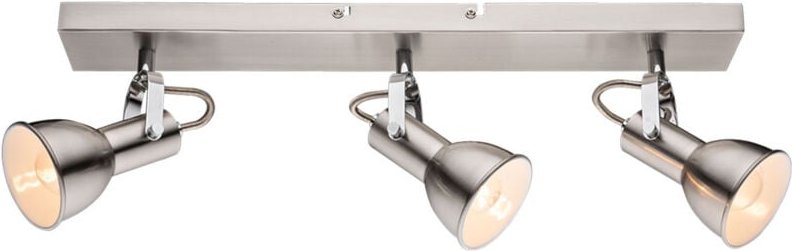 Eleganter 3er Deckenstrahler Deckenlampe Lampe Leuchte Nickel matt