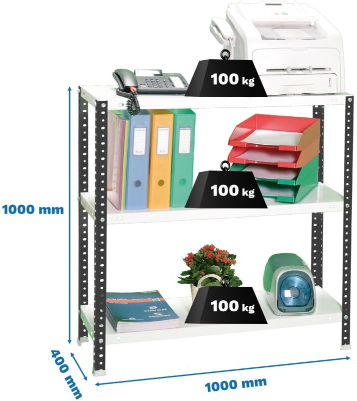 Simonrack Comfort Plus 3/400 Regal anthrazit weiß