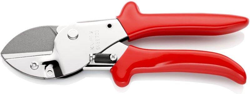 Knipex - 94 55 200 Amboss-Schere mit Kunststoff-Hüllen verchromt 200 mm