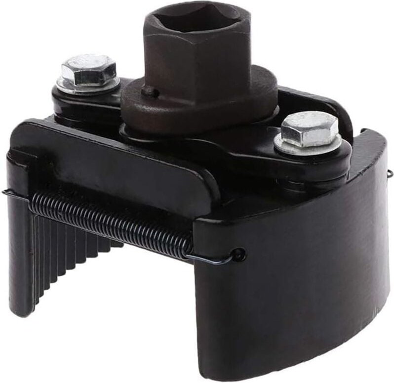 Beijiyi - Universeller, verstellbarer Vierkant-Ölfilterschlüssel, 1/2 Zoll, Schwarz (80–105 mm)