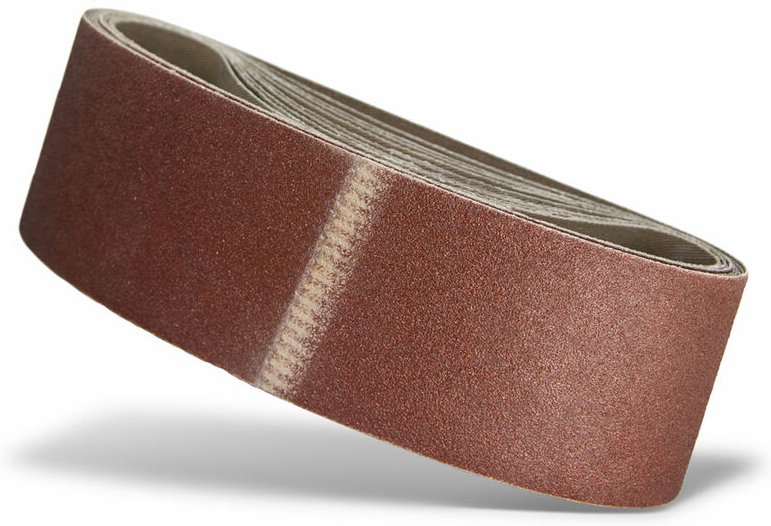 Red Schleifbänder, 533 x 75 mm, f. Handbandschleifer, Normalkorund (10 Stk.) K80 - Menzer