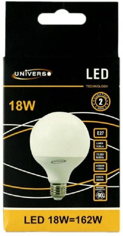 Trade Shop Traesio - Trade Shop - E27 globe led-lampe G95 18W warm kalt weiss licht natürlich G95-02 -