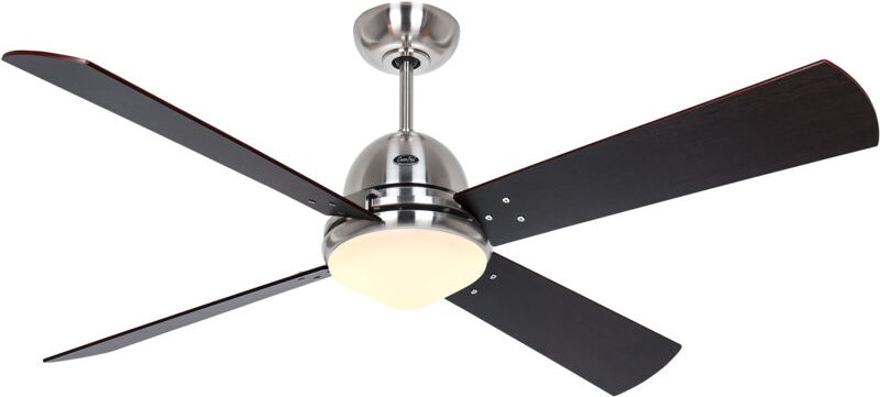 Deckenventilator Libeccio Chrom mit Licht