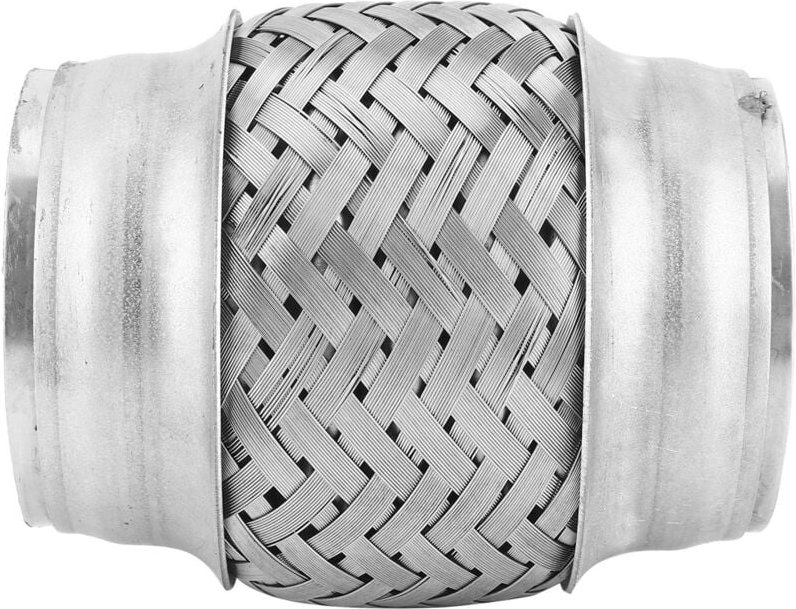 Zoternen - Auspuffbalg, Universal-Auspuffrohrbalg, Edelstahlgeflecht, flexibler Schlauch, 2,5 Zoll Durchmesser, 4 Zoll L...