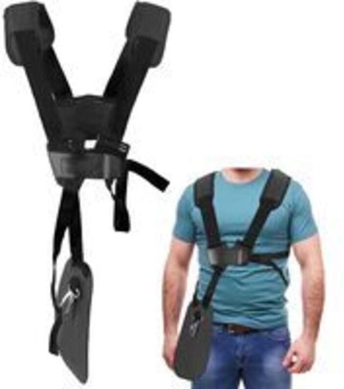 Freischneider-Geschirr – Doppelter Schultergurt-Trimmer mit verstellbarem, robustem Nylongürtel, Freischneider-Geschirr ...