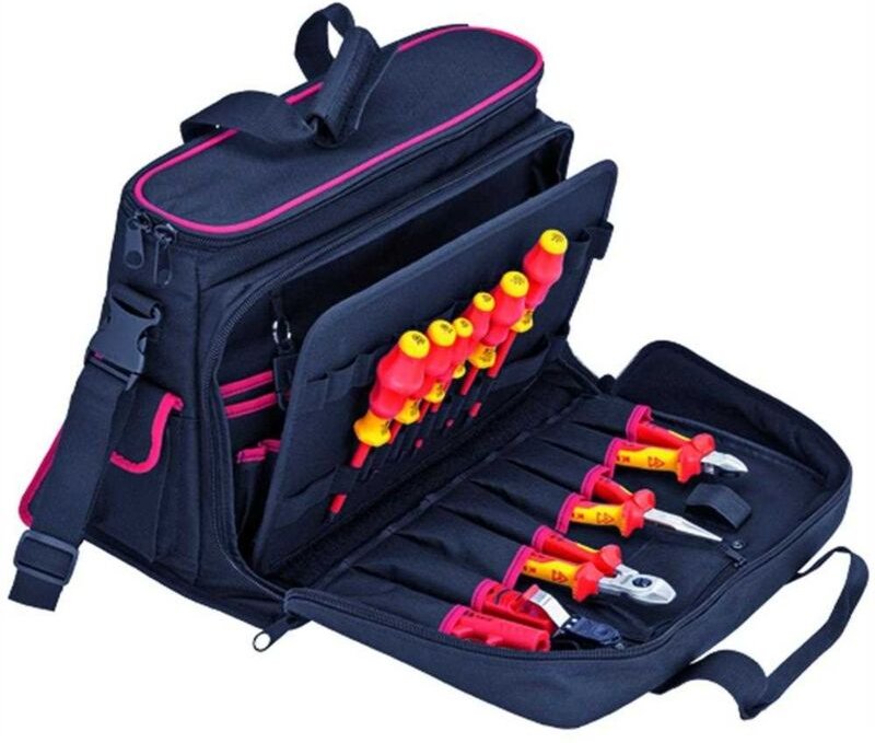 Werkzeugtasche Elektro, 11teilig, 1Zangen, 2xKabSchneid, 2xPH, 4xSchlitz, Schraubendreher, 2xKabelschneider, 00 21 10 V0...