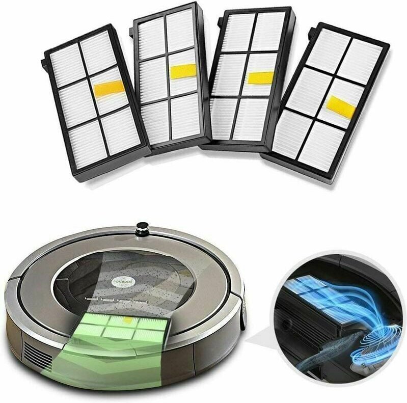 Ersatzbürsten-Set, Ersatzteile, kompatibel mit der iRobot Roomba 800, 860, 870, 880, 890 und 900, 960, 980 Serie – 14-te...