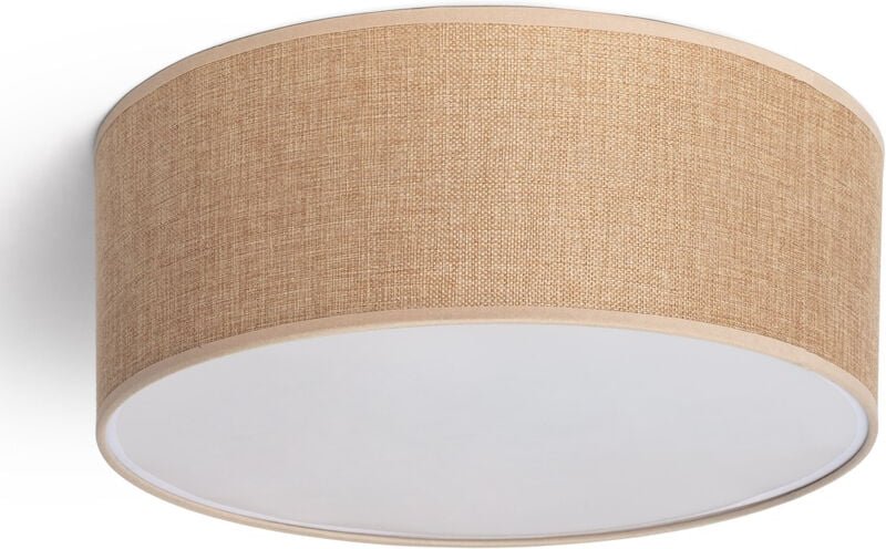 Deckenleuchte Rund Stoff Ø450 Korsade Camel