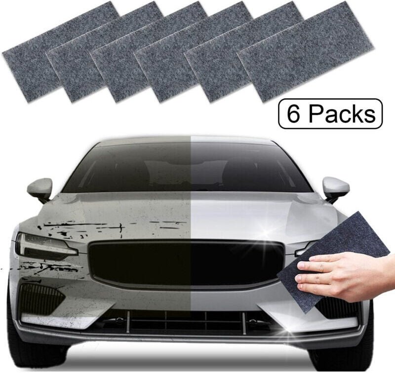 ZVD - Lot de 6 chiffons nano scintillants pour réparation des rayures de voiture