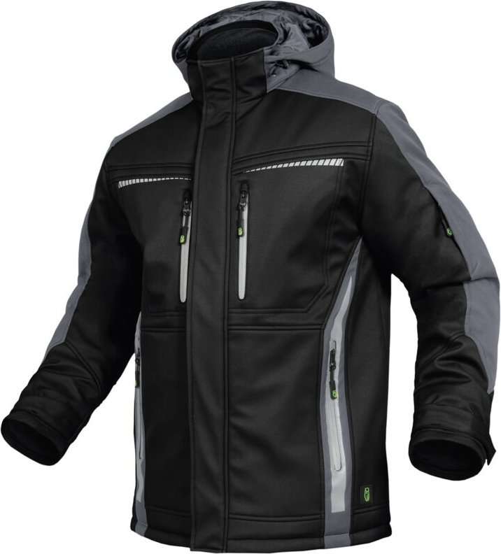 Leibwächter - Winter-Softshelljacke Flex-Line FLEXI25 Gr. xl schwarz/grau