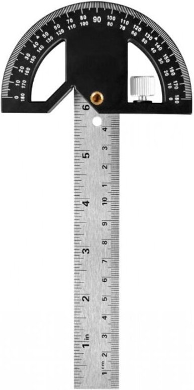 Csparkv - Winkelmesser, Tischler-Markierungs- und Messlineal, Tischler-Lineal-Werkzeug aus 304 mm Edelstahl, Winkelsuche...