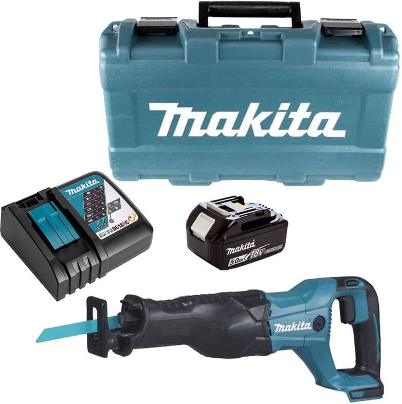 Thumbnail - Akku-Reciprosäge DJR186RT, 18V 1x 5,0 Ah und Ladegerät im Koffer - Makita