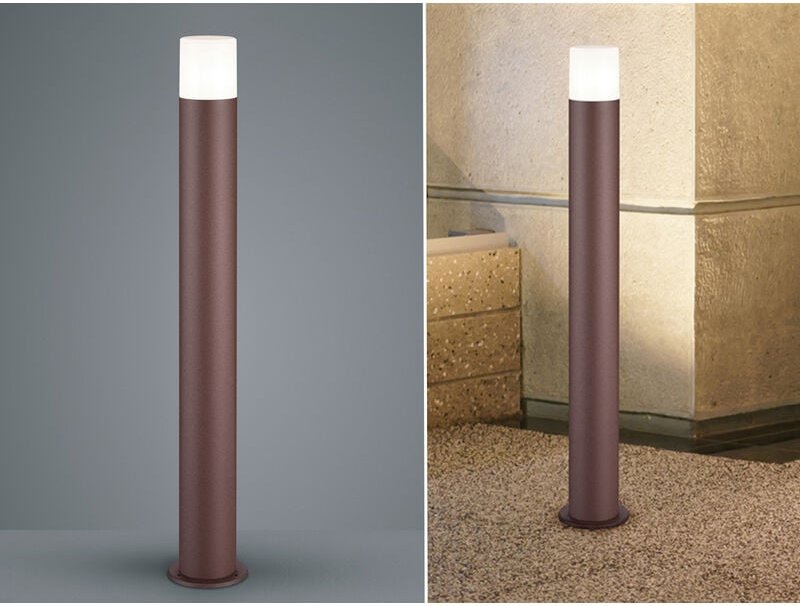 Meinewunschleuchte - led Wegeleuchte Pollerleuchte in Rostoptik Höhe 80cm IP44 - Außenleuchten